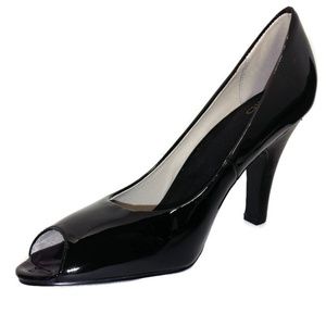LIUID Gina Black Real Patent Leather Pumps SZ 7